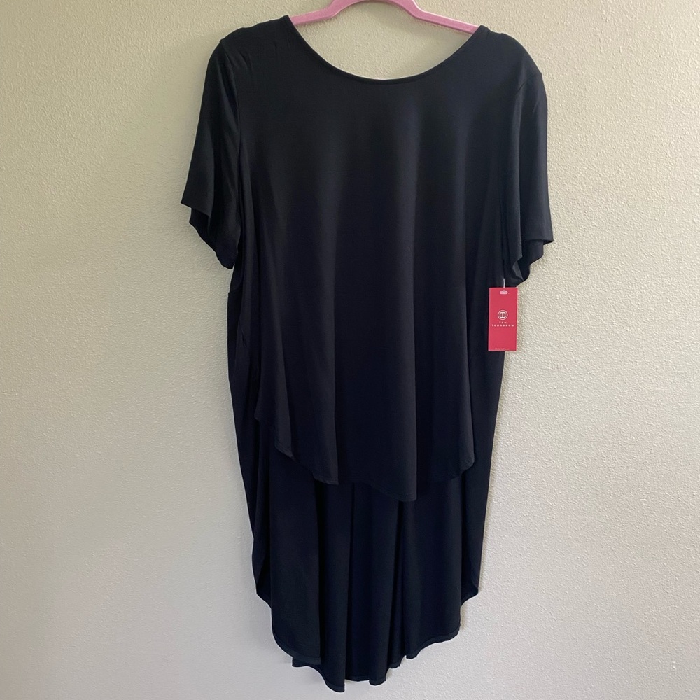NWT Ten Tomorrow Black Mara Top sz L